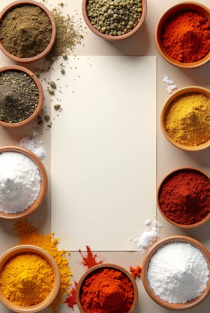 Spice and flour pamplet design