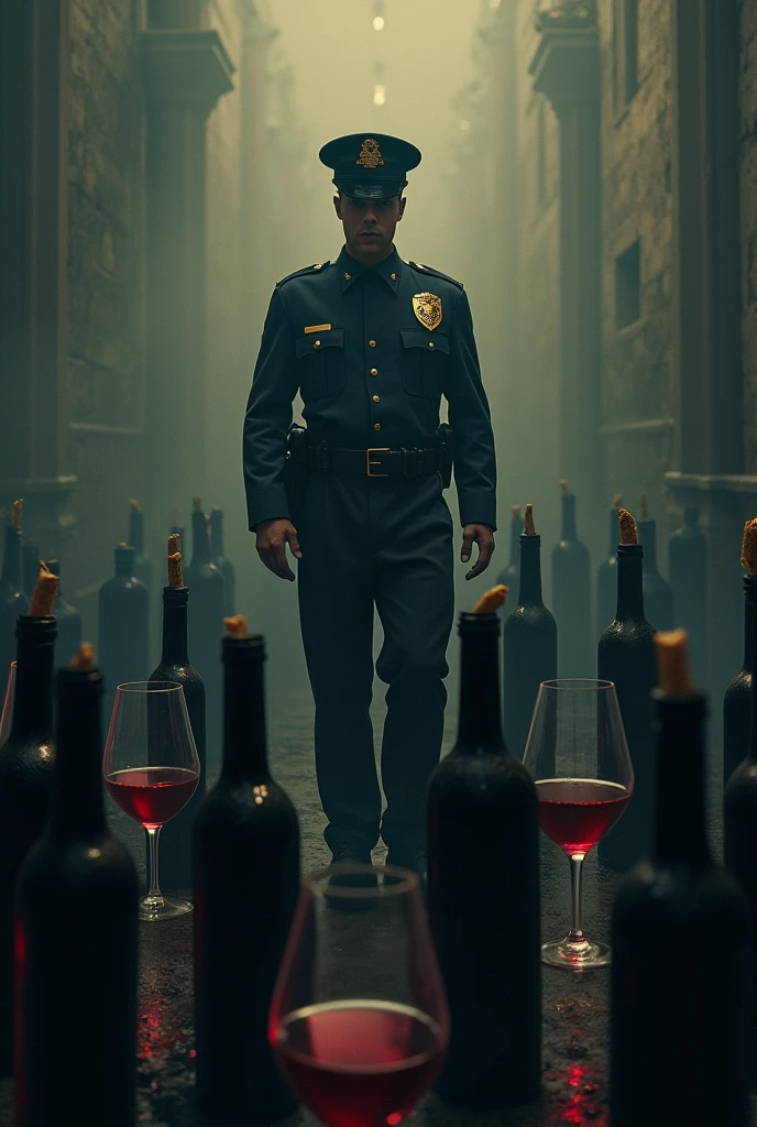 Wine with police 
