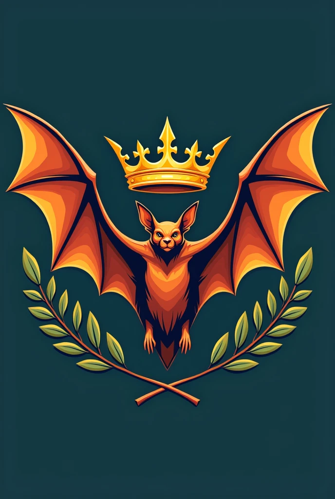 A logo for a football team that has a Noctulo , a Spanish crown, two olive trees, and that I know how to do it like those in the Spanish league