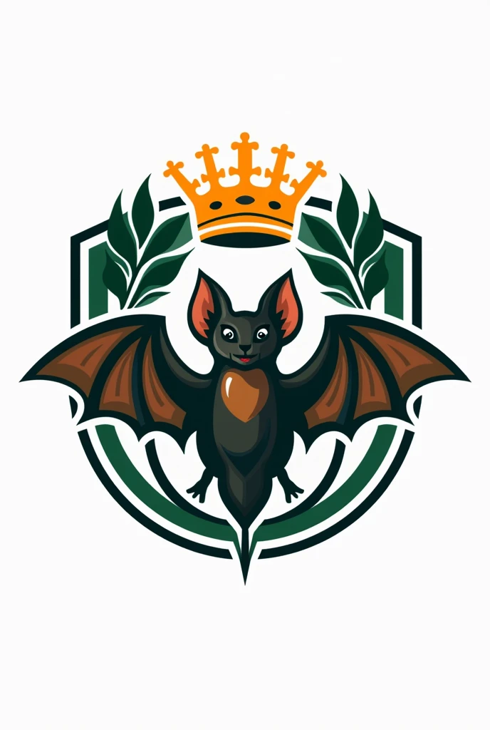 A logo for a football team that has a Noctulo , a Spanish crown, two olive trees, and that I know how to do it like those in the Spanish league