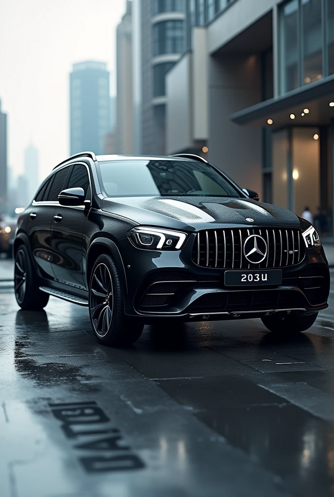 Black Mercedes Benz suv
