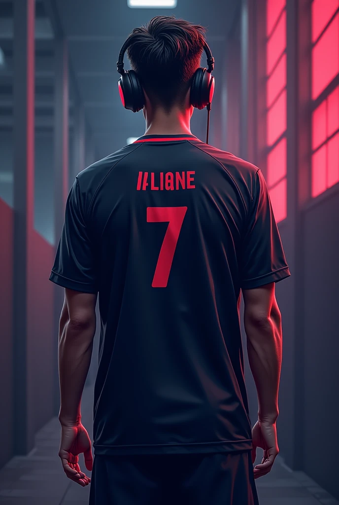 Ready 2 Die gamer team player West role Igl number 7 dark colors simple design Esport jersey