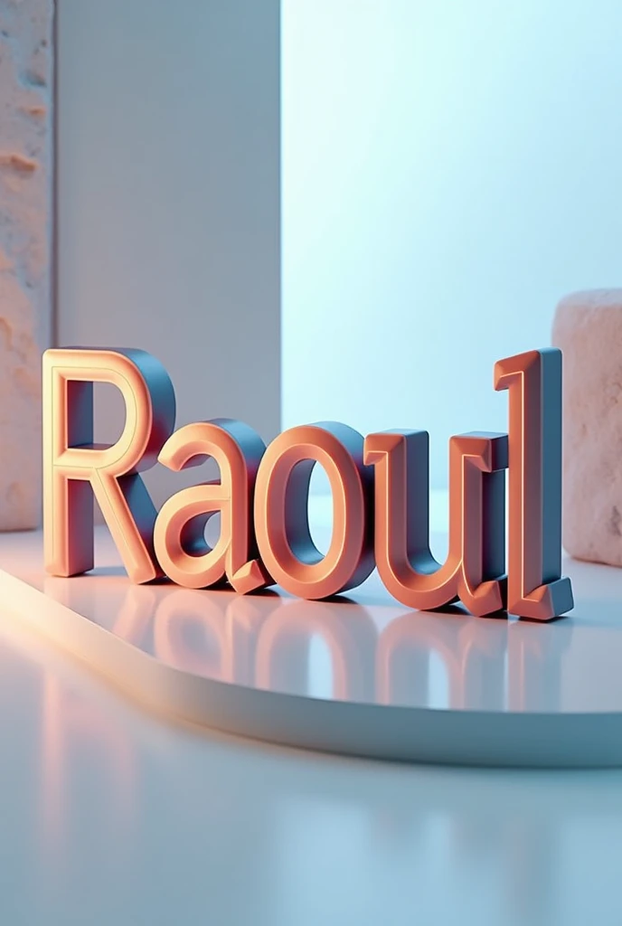 Design My name "Raoul" 3D