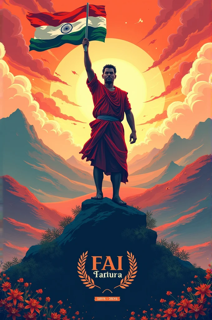 Generate a poster on independence day 