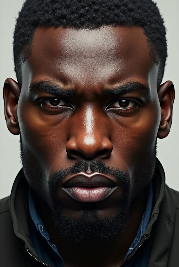 Dark-skinned man with big eyebrows and giant nose