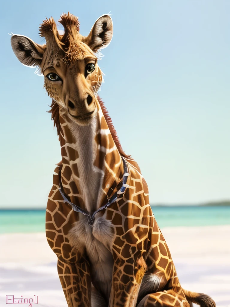 there is a cat sitting on a white surface looking at the camera, a pastel by Elizabeth Charleston, flickr, mingei, cat giraffe hybrid, the cat looks like giraffe, very handsome, spotted ultra realistic, cat dog hybrid, has a very realistic look to it, sora as a cat, tabaxi male, high-resolution photo, a handsome