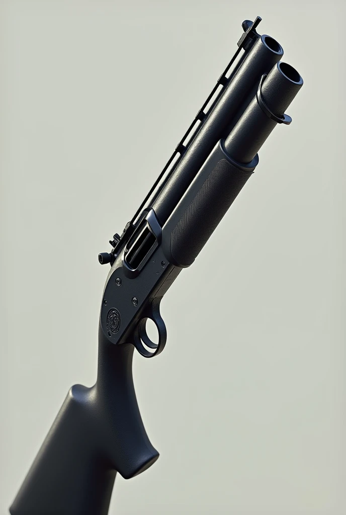 A digital art of a shot gun
