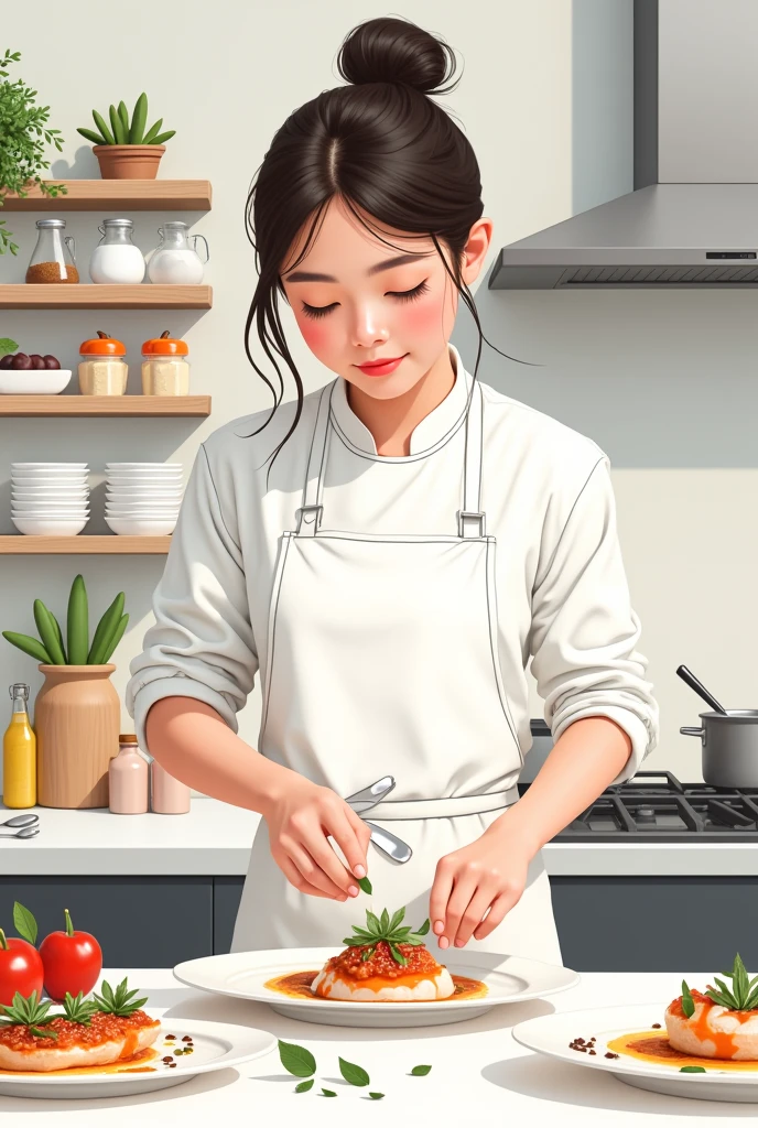Imagine that you are a gastronomy student and you want to make the cover of the subject "pantry" what is cold cooking, How would you do it??