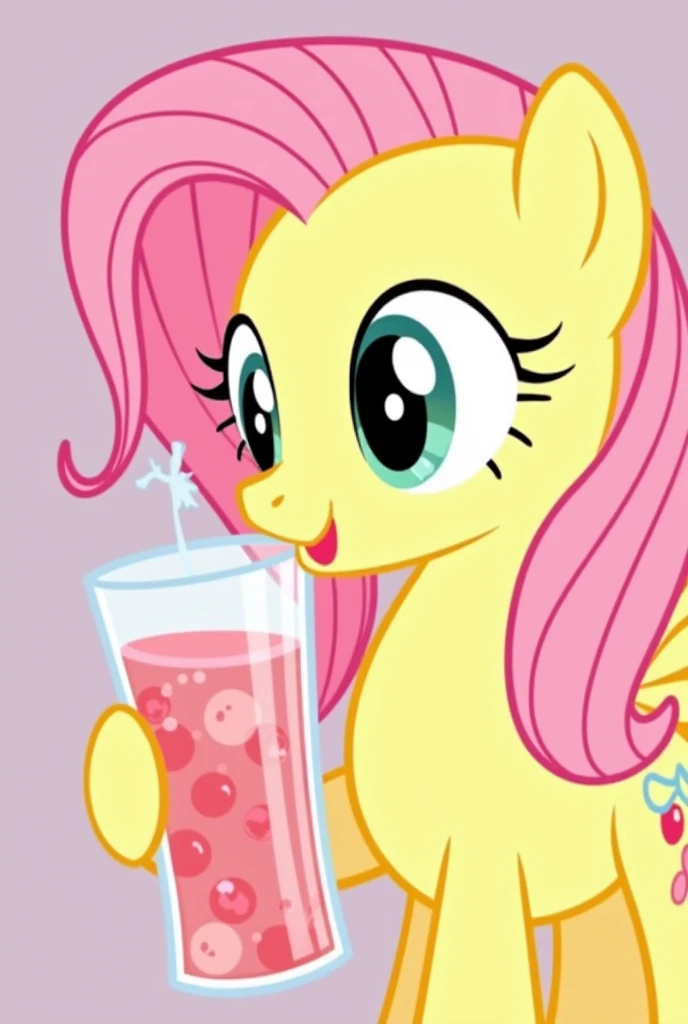 Fluttershy GIF:*StrawBerry Drink or Drinking Mouth My Little Pony*