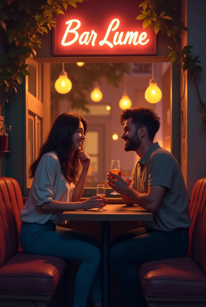 A boy age 27 south India from andhrapradesh wear jeans and t-shirt dusky skin and he came to a coffee shop and there was a girl age 25 north India from mumbai looks very modern she wears western dress looks very beautiful and active. both of them are having pain puri in streets at panipuri cart. full of clouds and raining.
