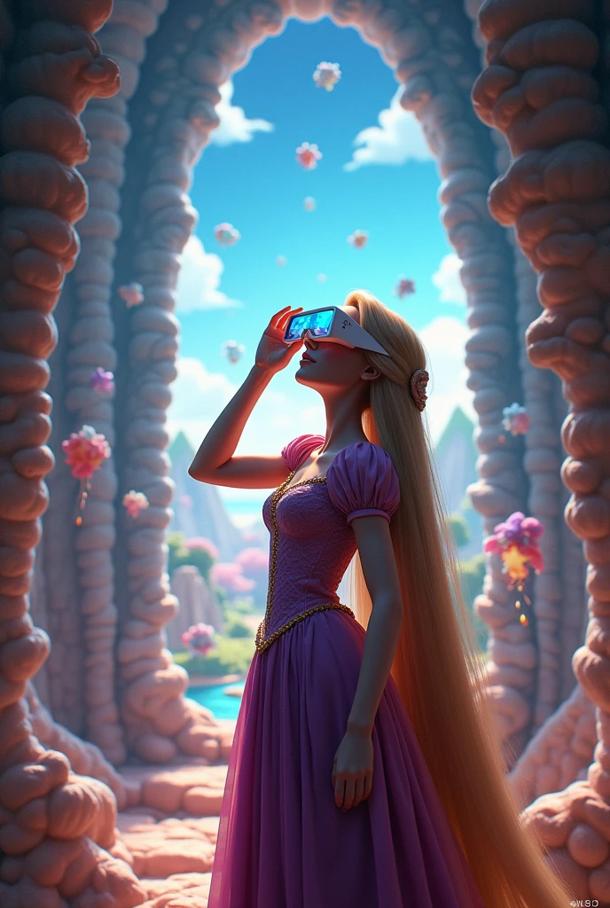 RAPUNZEL WITH 3D GLASSES