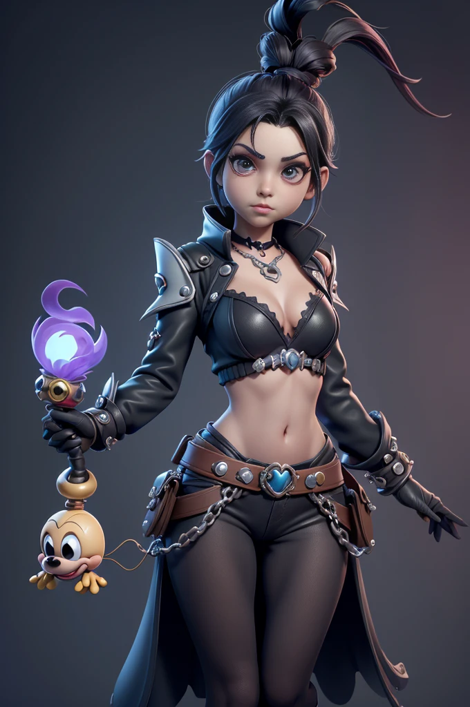 monstros estilos kingdom hearts, baseados em animais,3d style, shadown monster, demons, darkness monster, rayman legends, mickey mouse character style, girl and body, kingdom hearts, malhas leves e quentinhas, cores quentes e alegres, portando espada magica, dark mouse in around, (raytrace),(((sexy e sensual)))