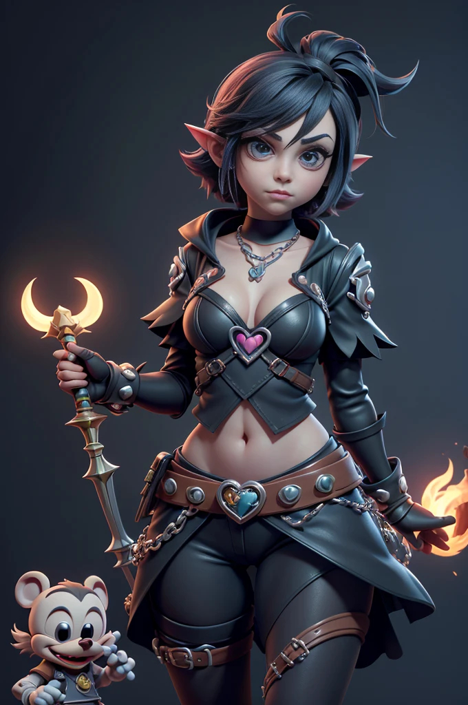 monstros estilos kingdom hearts, baseados em animais,3d style, shadown monster, demons, darkness monster, rayman legends, mickey mouse character style, girl and body, kingdom hearts, malhas leves e quentinhas, cores quentes e alegres, portando espada magica, dark mouse in around, (raytrace),(((sexy e sensual)))