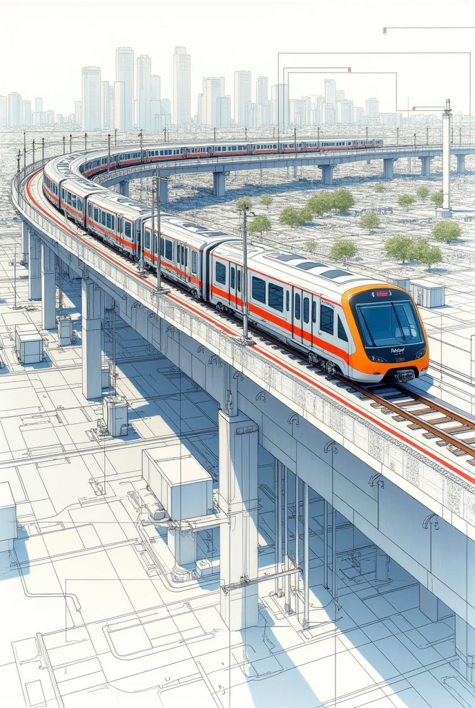 Navi Mumbai metro drawing