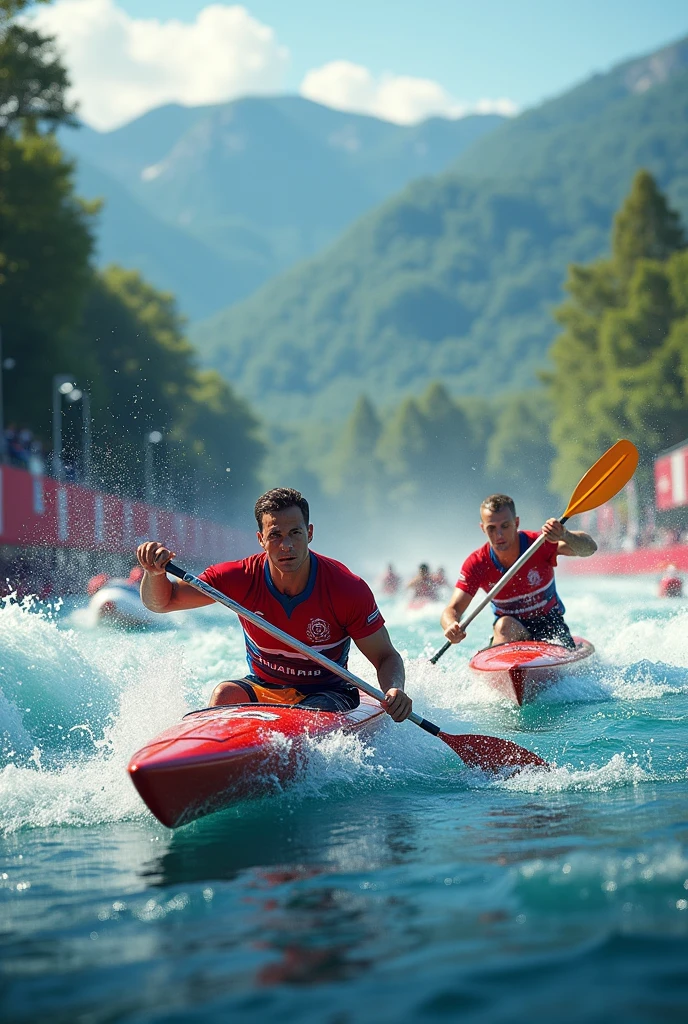 slalom canoe competitors at the olympics
