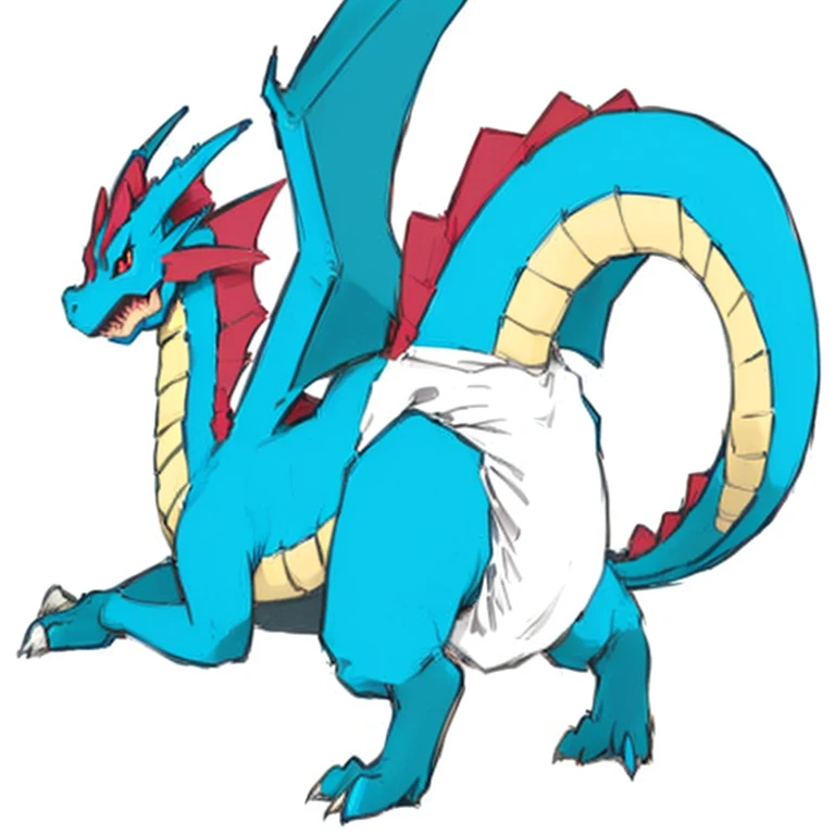 a blue and red dragon with a white tail and a red tail, blue dragon, similar to pokemon, a cute little blue dragon, pteranadon styling, fat dragon, charizard, illustration pokemon, dra the dragon, bulbapedia, for pokemon red and blue, a baddass dragon, charizard dog hybrid animal