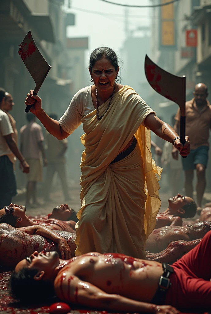 West Bengal Chief Minister Mamata Banerjee He is cutting people with sharp weapons. He looks like a butcher.