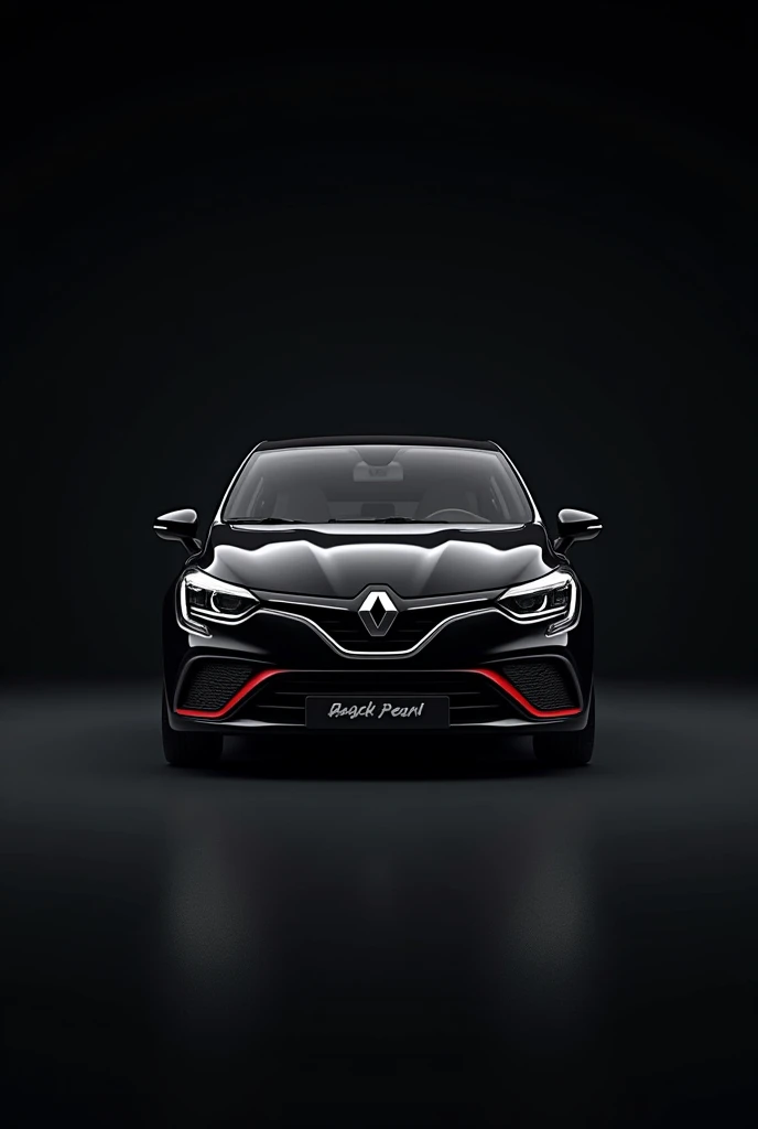 Gamer logo of a 2015 Renault Clio from the front and the name Black Pearl on the front in English