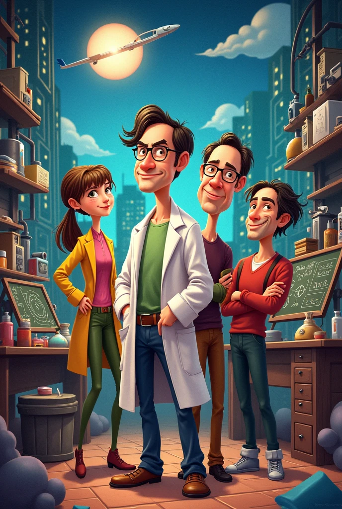 Create an image about the lyrics of the song the bing bang theory