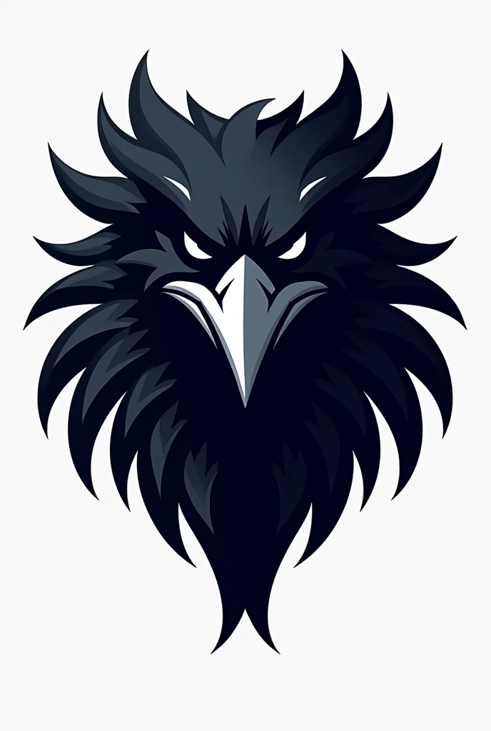 Football team logo with a black raven