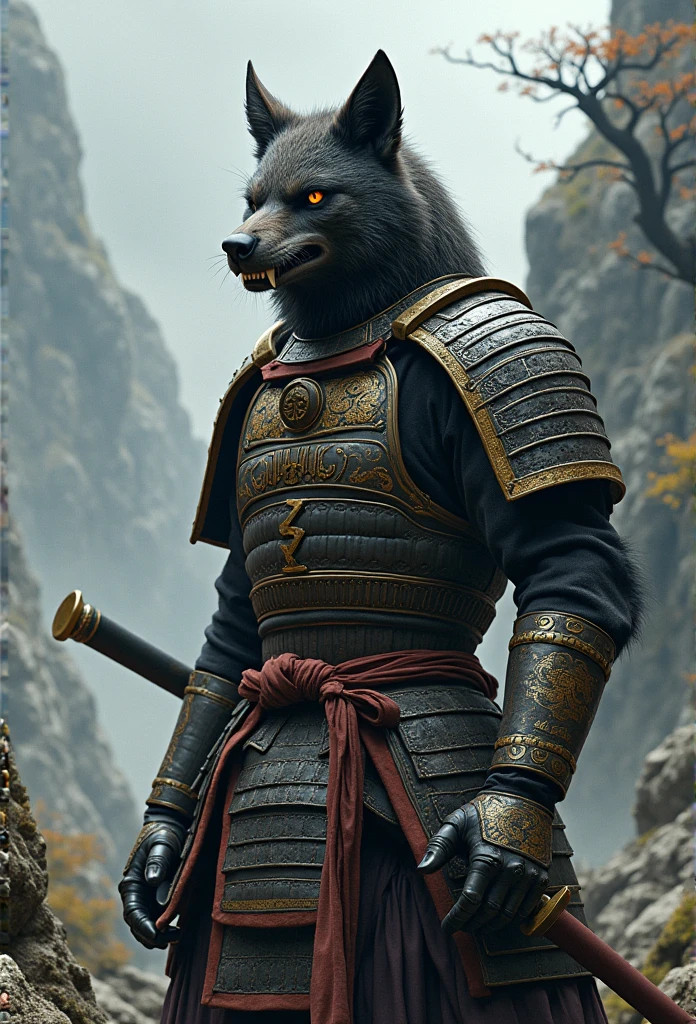 animal-headed samurai