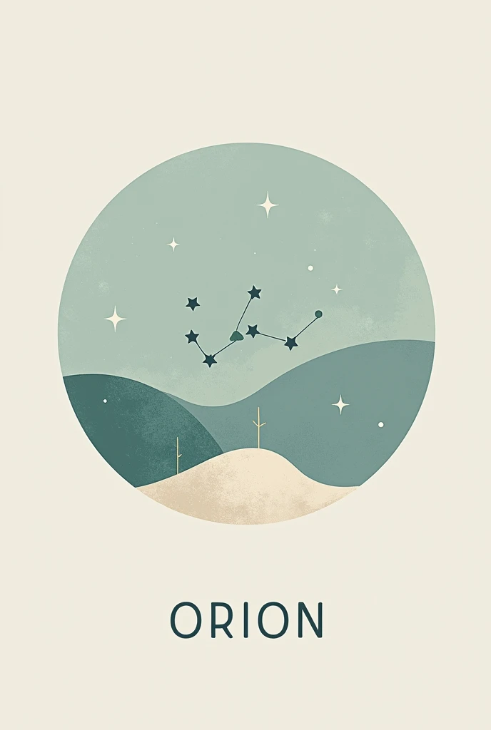 create a logo for a clothing brand called orion, It is an ecological clothing brand. make it in profile picture format