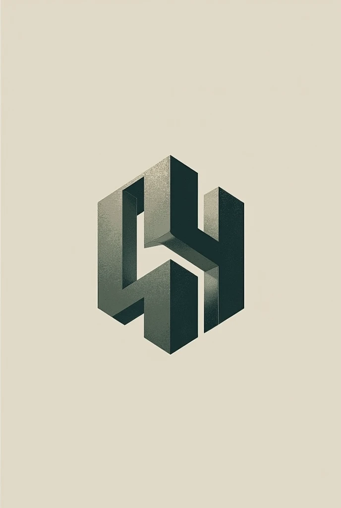 Create a logo that represents brutalism and sustainable 