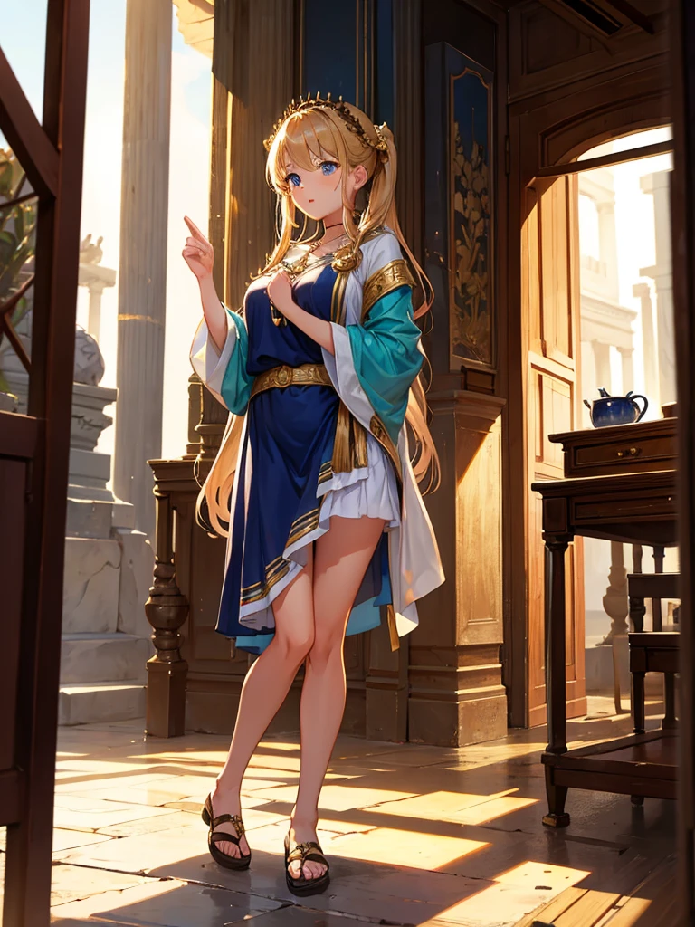 Girl, 20 years old, Antique Clothing, Ancient Greece