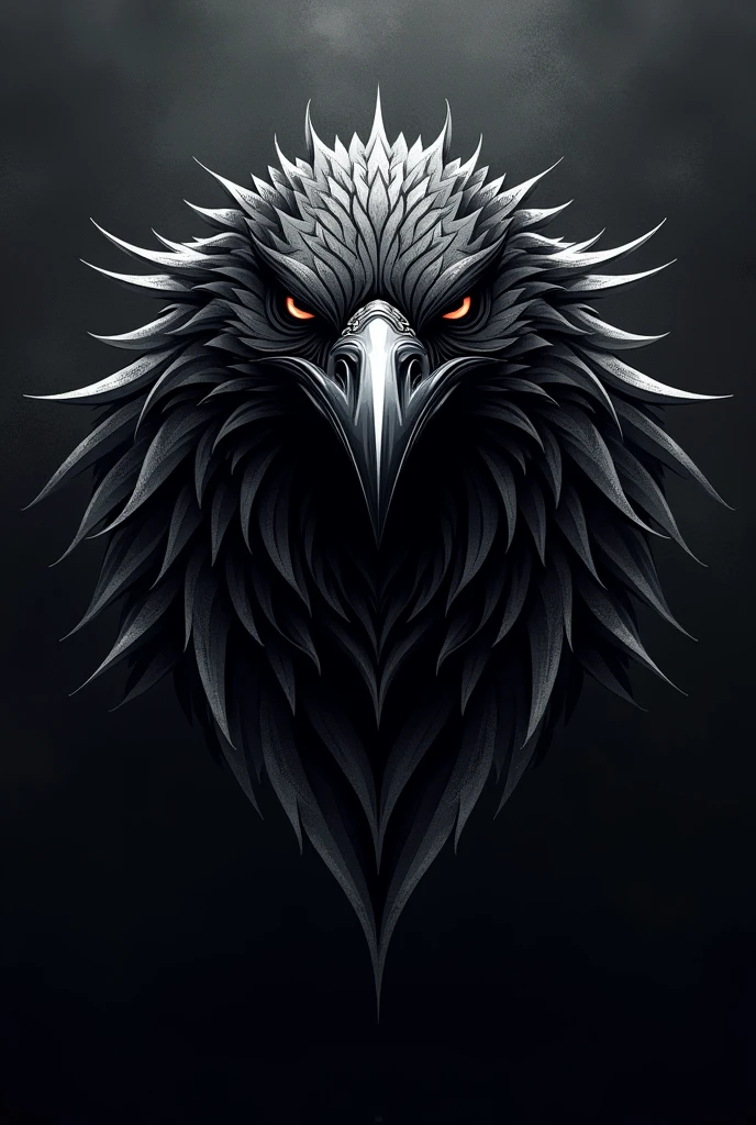 Football team crest with a black raven