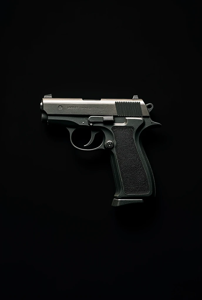 Pistol in complete dark low quality 