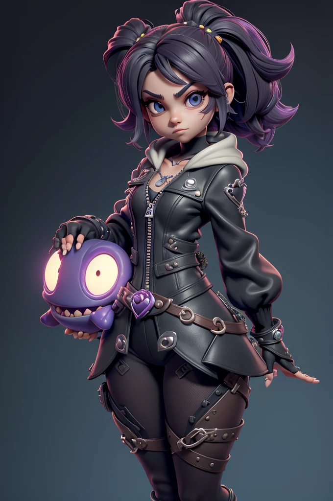 monstros estilos kingdom hearts, baseados em animais,3d style, shadown monster, demons, darkness monster, rayman legends, mickey mouse character style, girl and body, kingdom hearts, malhas leves e quentinhas, cores frias e alegres, (jaqueta com zipper aberto no meio até o umbigo),(super sensual)