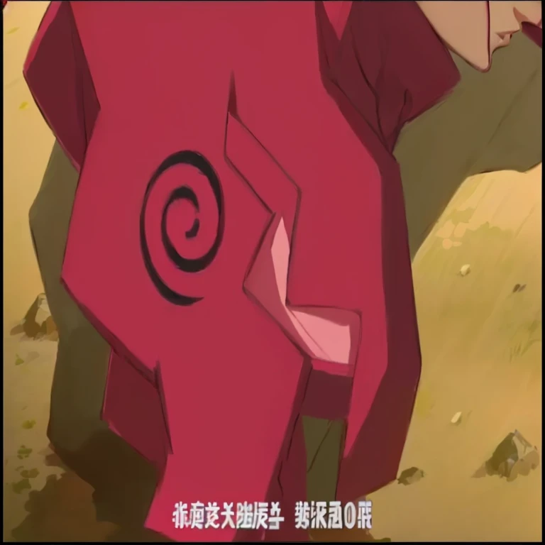a close up of a cartoon character with a red shirt, style of gurren lagann (2007), sakura haruno in slug sage mode, screenshot from a 2012s anime, pain from naruto, 中 国 鬼 节, oh, 千 葉 雄 大