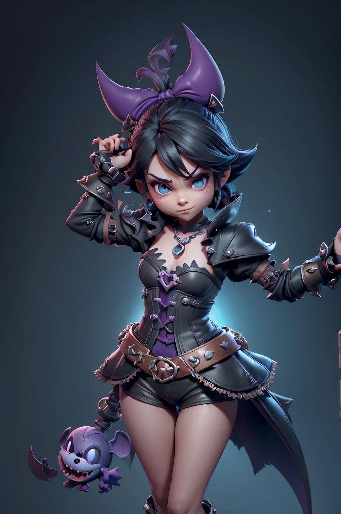 monstros estilos kingdom hearts, baseados em animais,3d style, shadown monster, demons, darkness monster, rayman legends, mickey mouse character style, girl and body, kingdom hearts, malhas leves e quentinhas, cores quentes e alegres, portando espada magica, dark mouse in around, (raytrace),(((sexy e sensual))),((demon's crest))