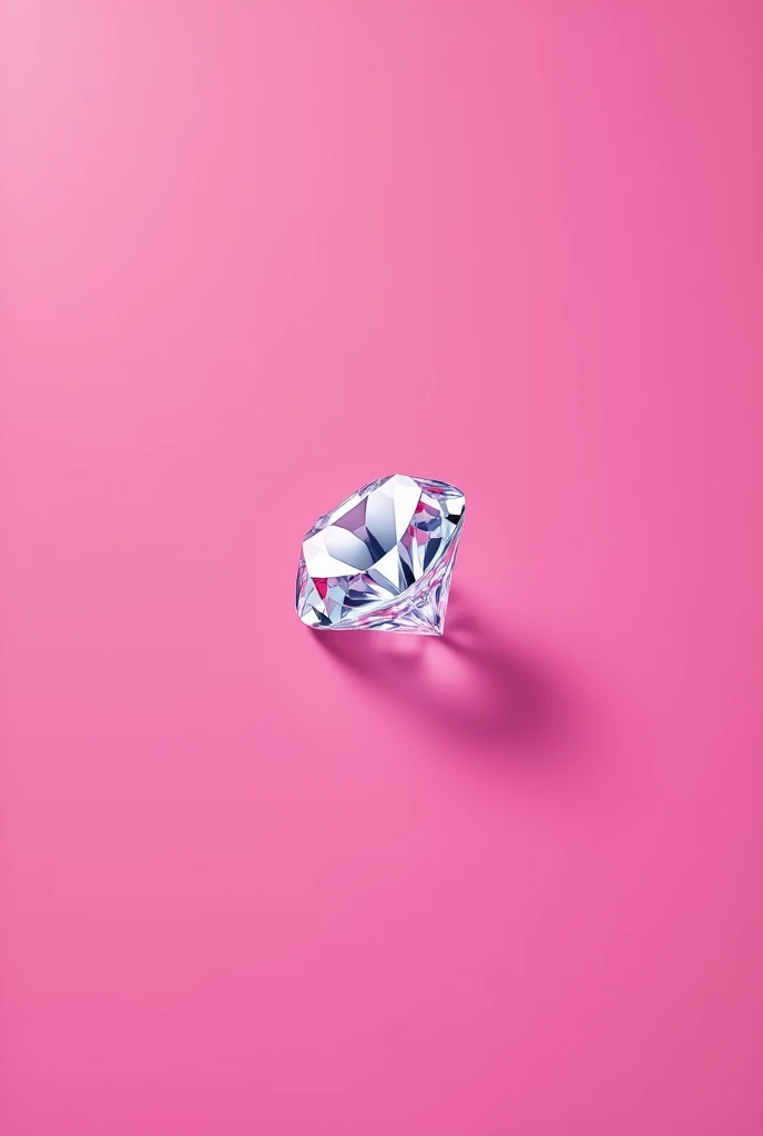 Create simple pink image with diamond