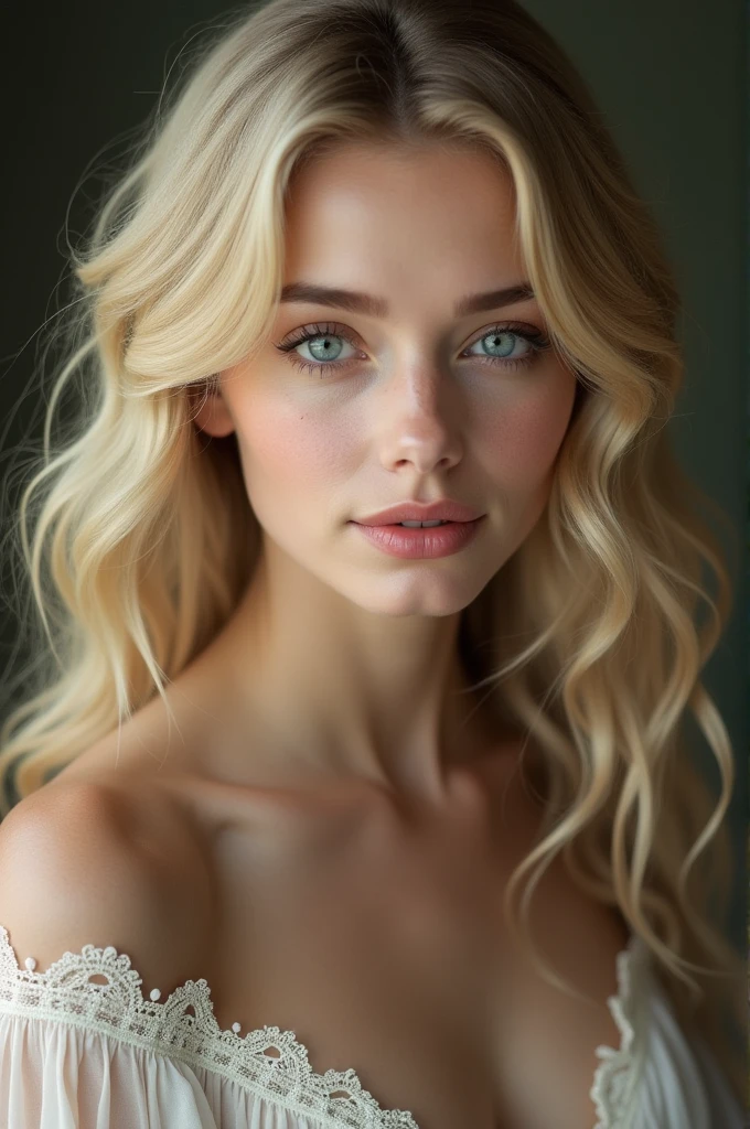 Blonde white woman