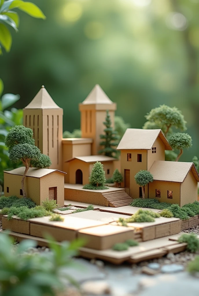 create a model of ecological agenda, with cardboard cover, color natural