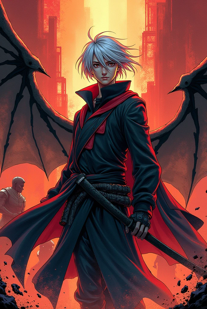 Muichiro in a comic cover