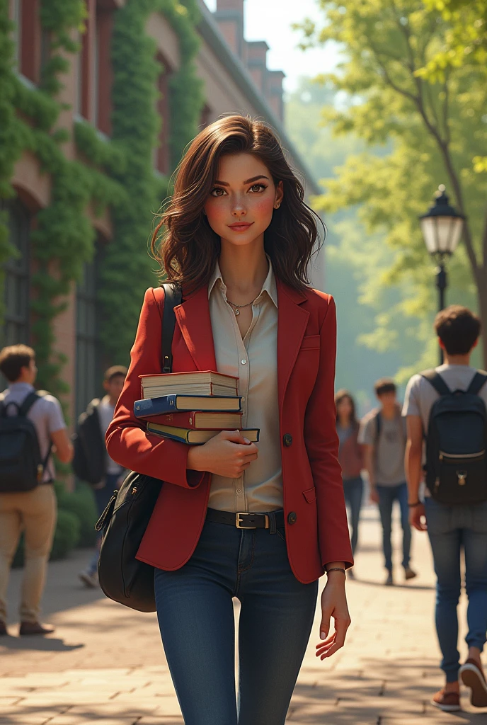 create what the character riley would be like if she were in college