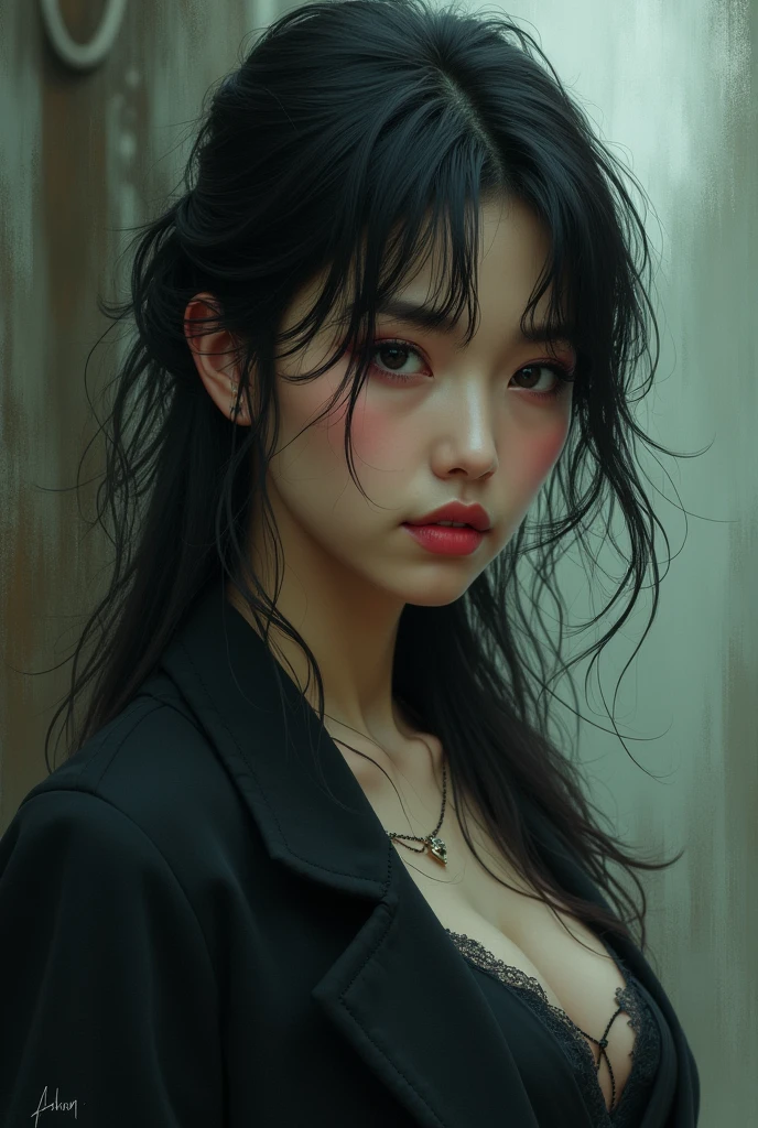 I created an image of a woman who is Douma's romantic partner