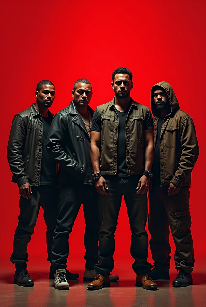 4 group of gang with red background with name Xeradians