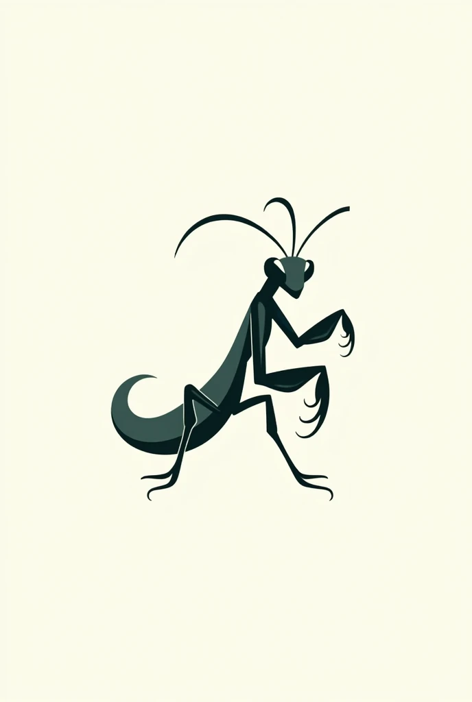 A professional logo of a worker mantis