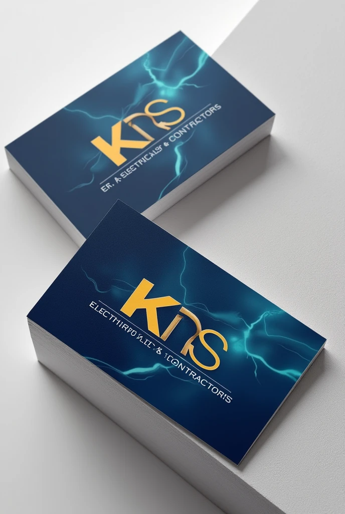 Design special Visiting card for my business the name of the firm K R S Electrical & Contractors and name of the owner Er. Kabir R. Sadule