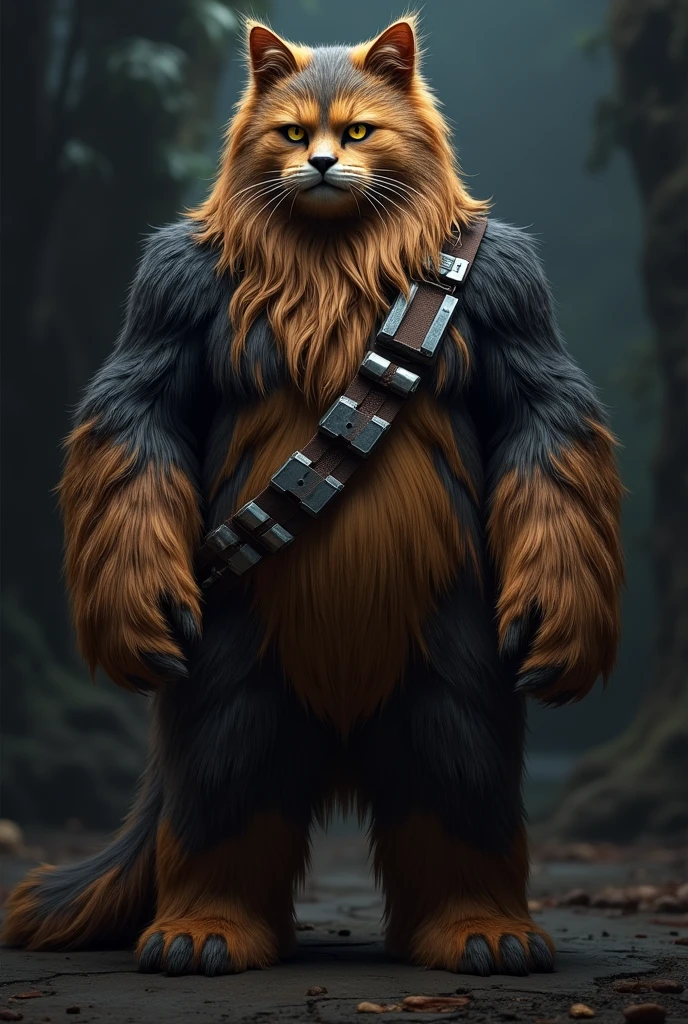 Chewbacca the human-like cat.dramatic,4K