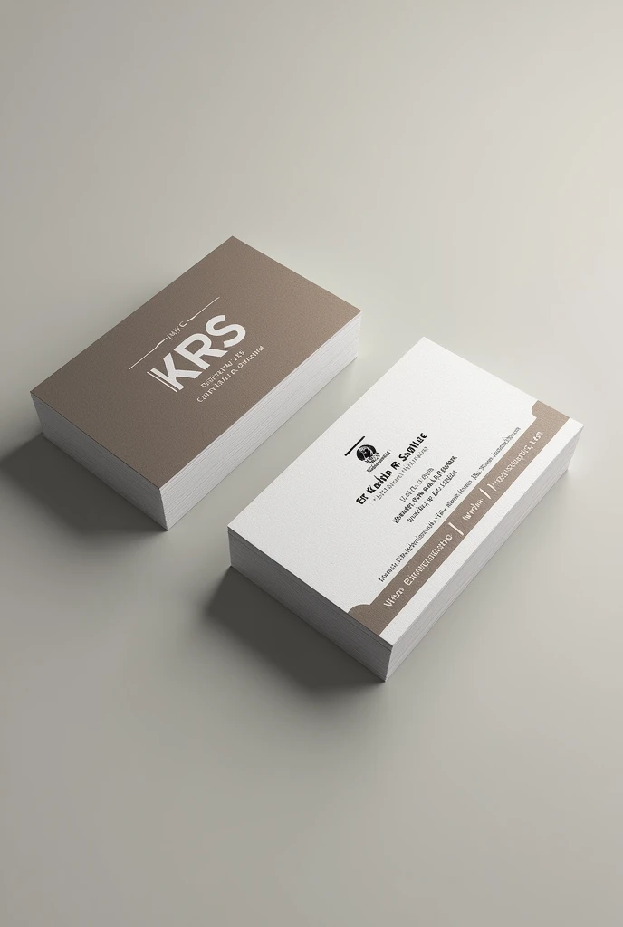 Design Visiting card of the firm KRS Electrical & Contractors and name of the owner Er. Kabir R. Sadule