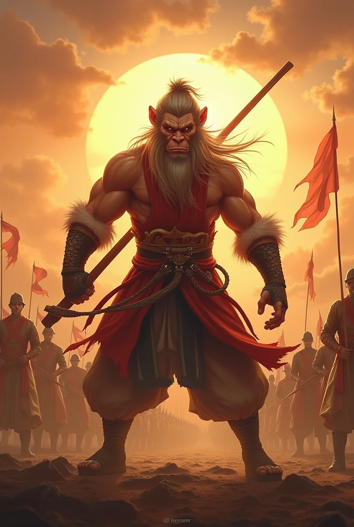 Sun Wukong Standing against a Army alone
