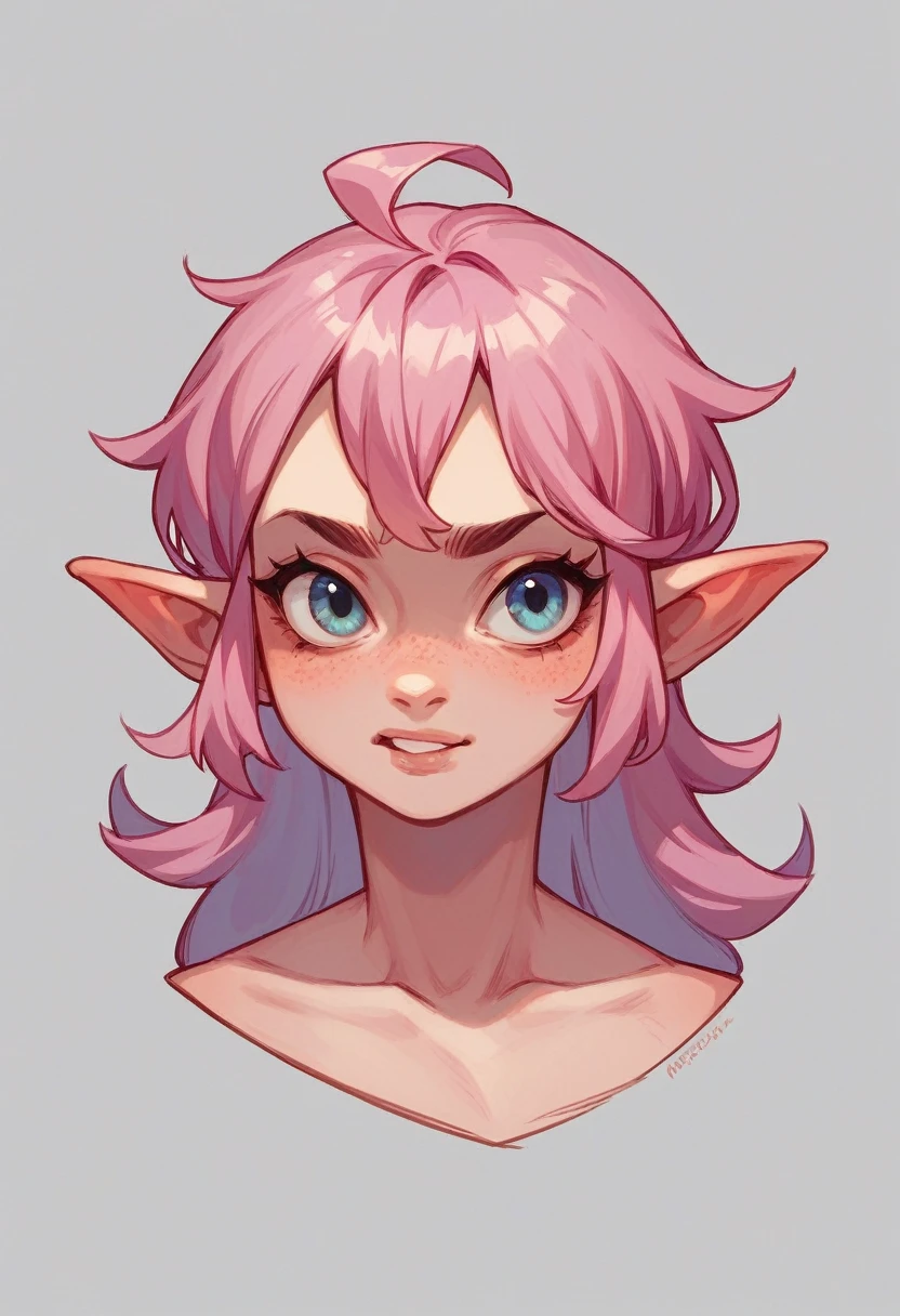 Half pink model