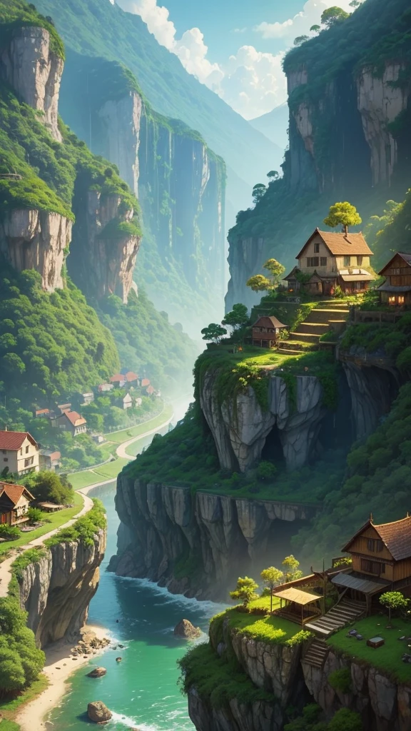 A beautiful small village in jungle