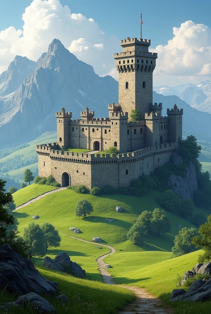 A background photo of fort in landscape 