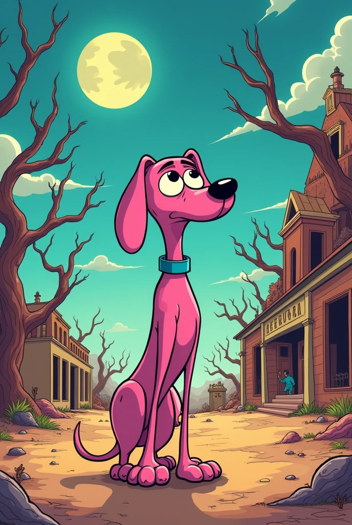 cartoon character, courage the cowardly dog