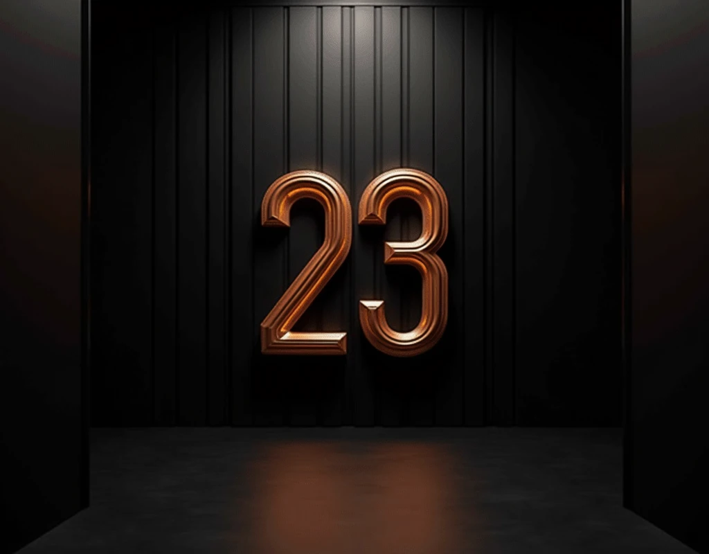 "23" number, repeat pattern, luxury, business, wall, decor, event, black, dark, accent, business presentation